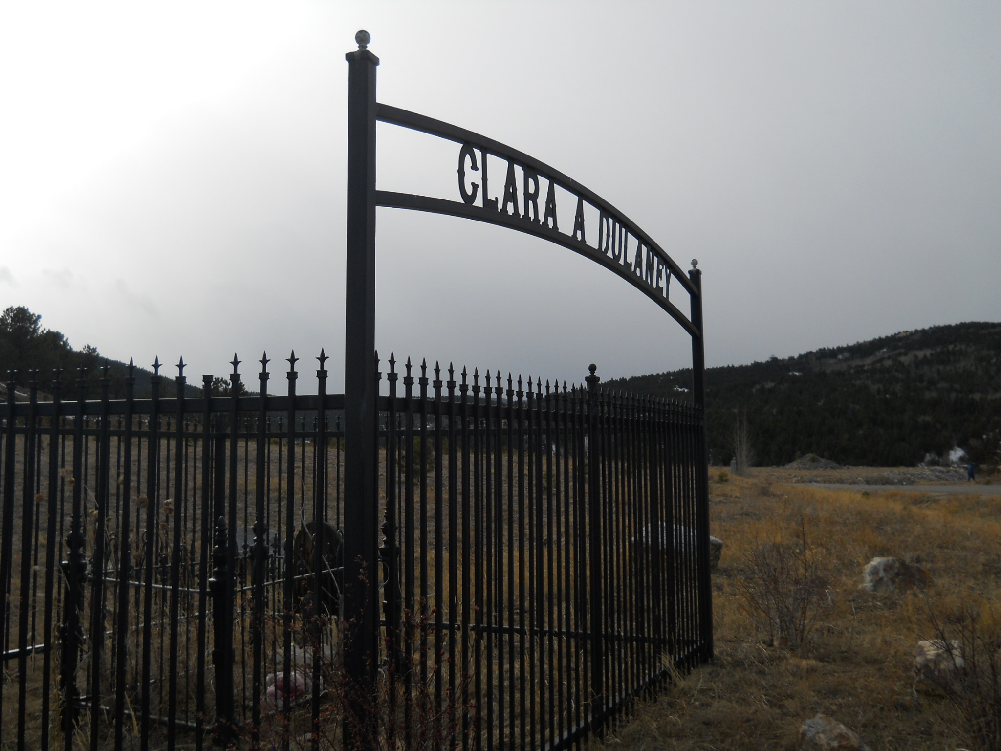 Iron fenced gravesite